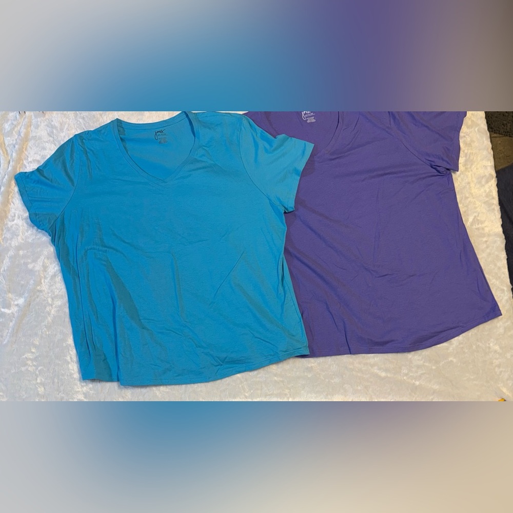 Just My Size Purple Crewneck Tee
